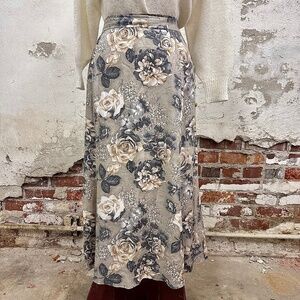 Vintage Evan Picone Floral Print Skirt Size 16